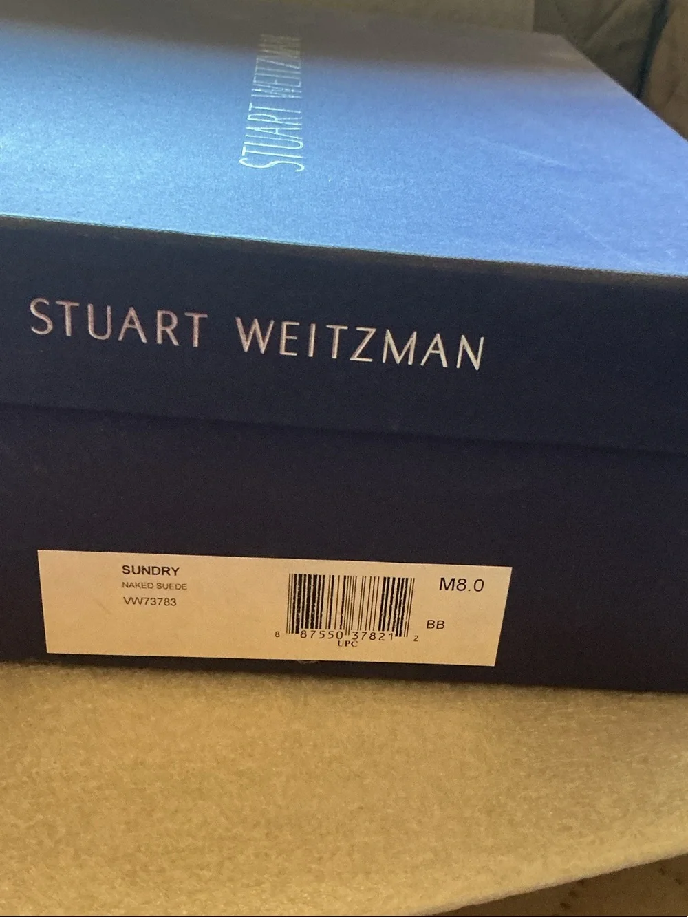 New In Box! Stuart Weitzman Peach Suede Platform Wedge Sandals